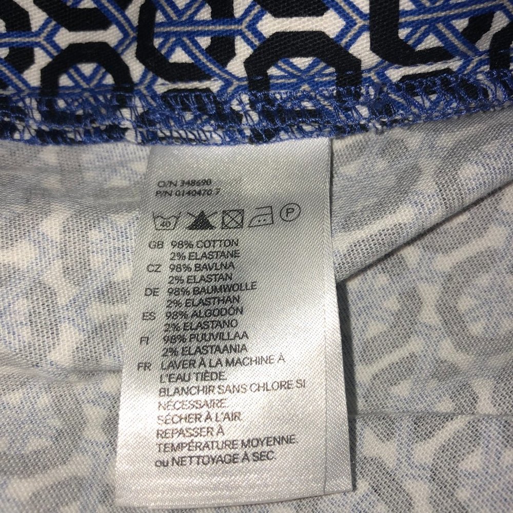 H&M Women's Blue/Black Geometric Pants Size 6 - Picture 4 of 4